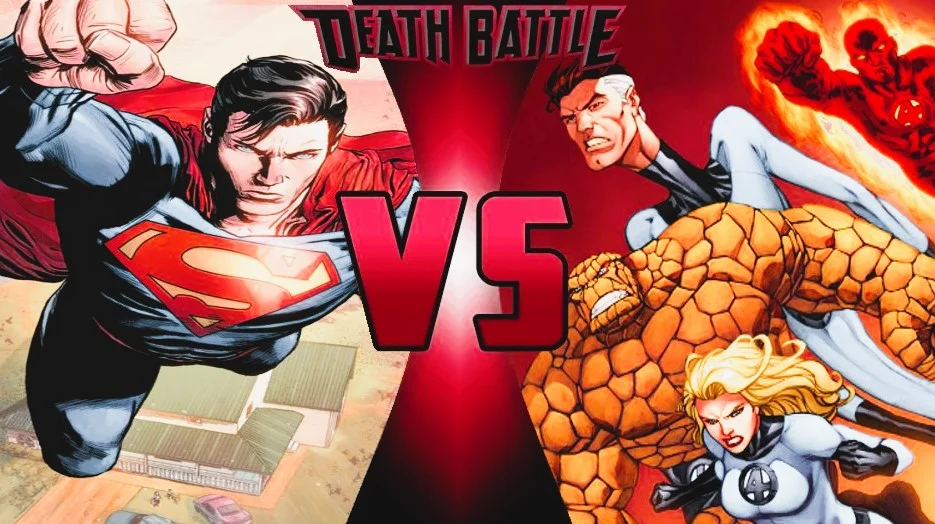Can Superman beat the Fantastic Four team?